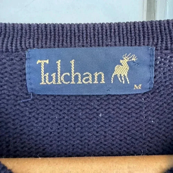 Tulchan bright colorful abstract floral chicken cardigan oversize medium F42 - Picture 3 of 5